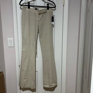 NWT Saks Fifth Avenue Signature Palma Cream Plaid Pants 2